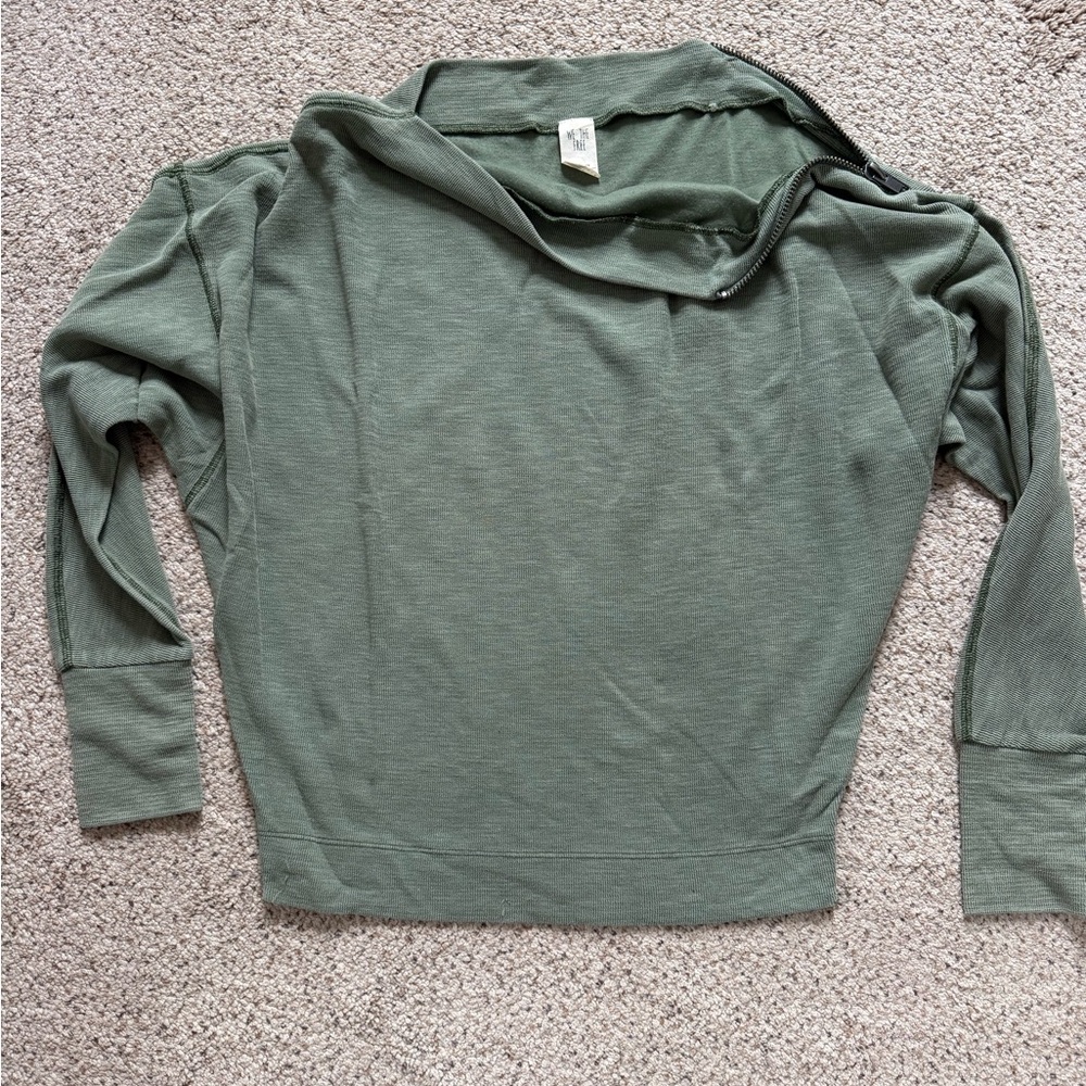 We The Free sage green slouchy pullover
